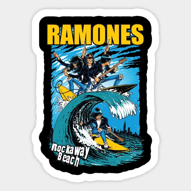 Ramone Rockway Sticker by Andrew Jweller